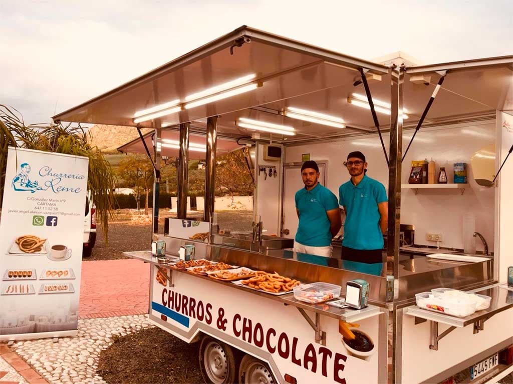 Estación de churros de Churrería Reme
