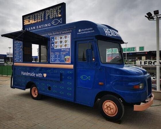 Estación de comida en vivo de Food Truck España
