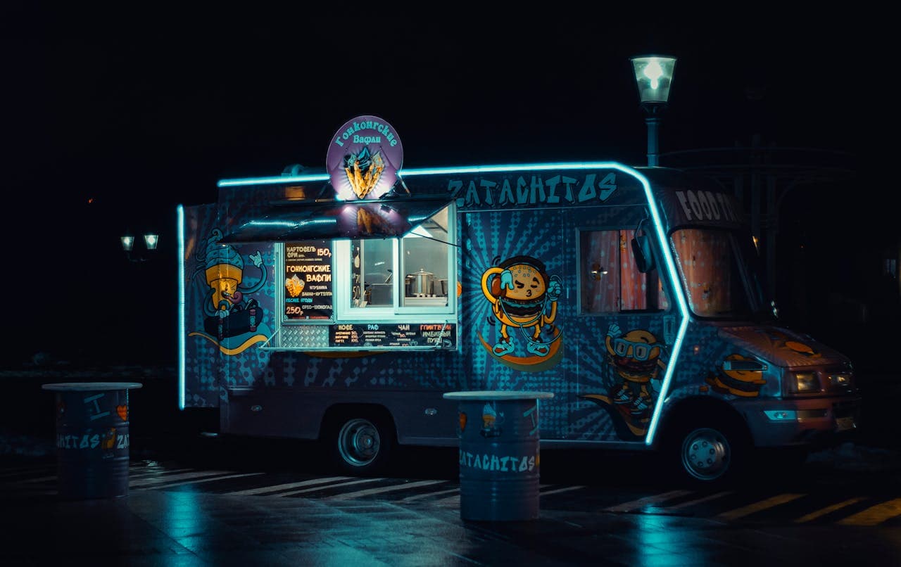Estación de comida en vivo de Food Truck Madrid
