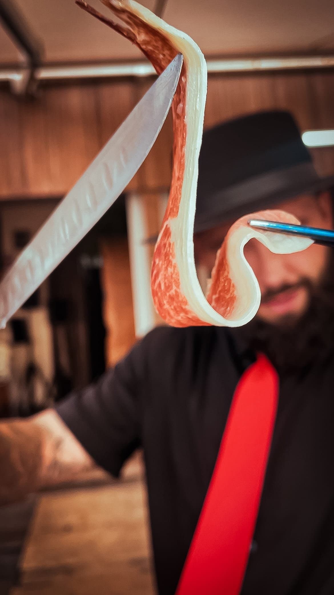 Jamón ibérico en directo de Galician Ham Carver
