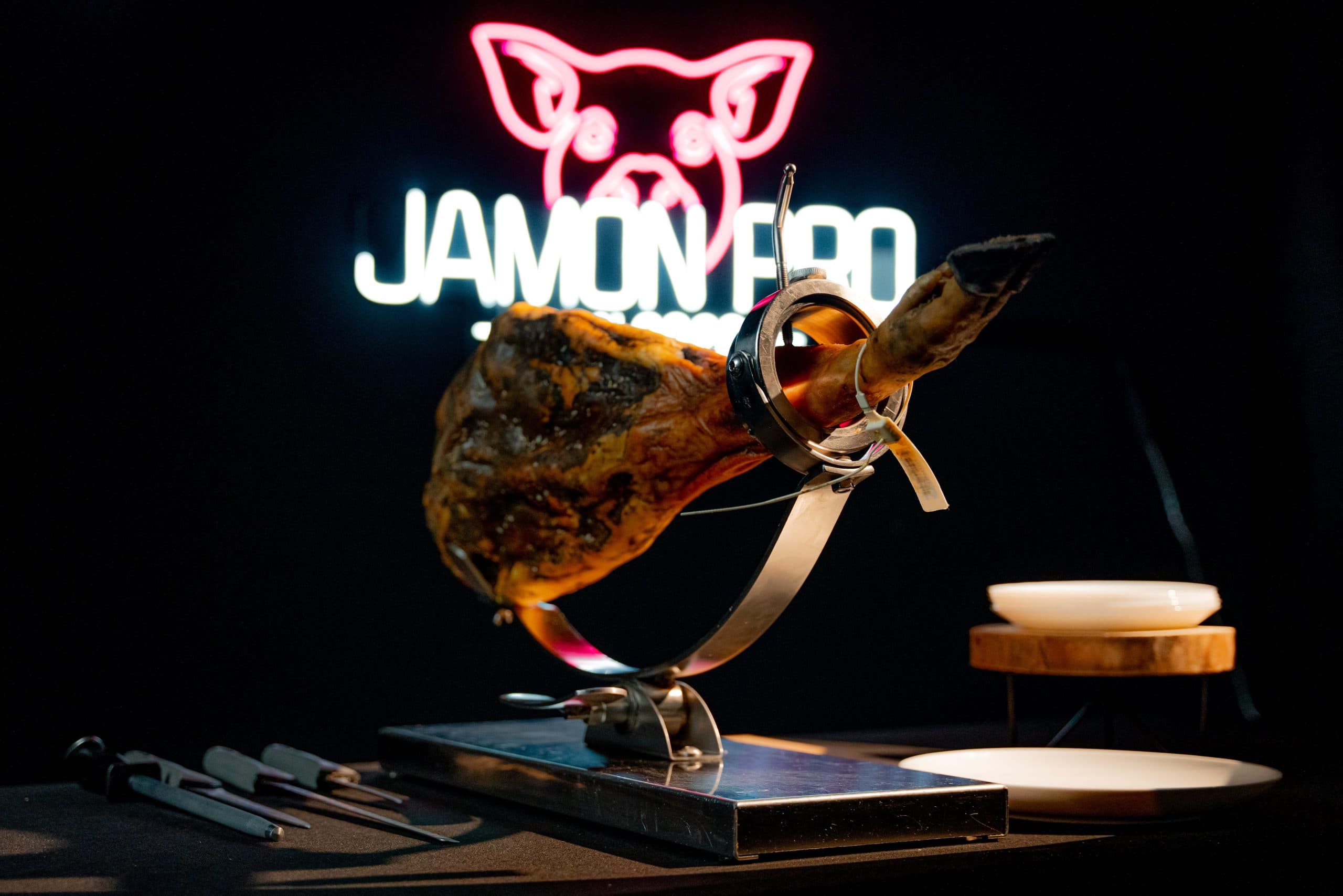 Jamón ibérico en directo de Jamón Pro