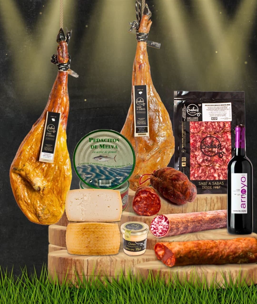 Jamón ibérico en directo de Sabas Jamones