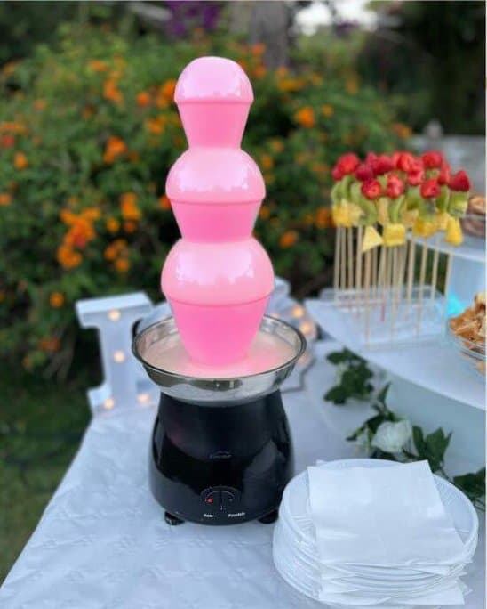 Fuente de chocolate de Fondue Chocolate Málaga