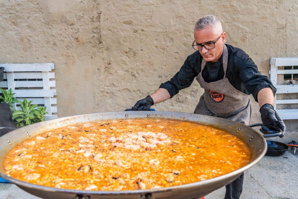 Arroces en vivo de Paellas Baco